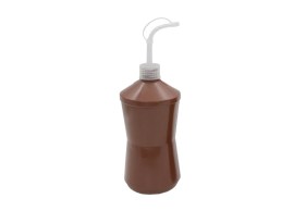 Almotolia Marrom (Âmbar) Com Bico Curvo - 500 Ml - Jprolab